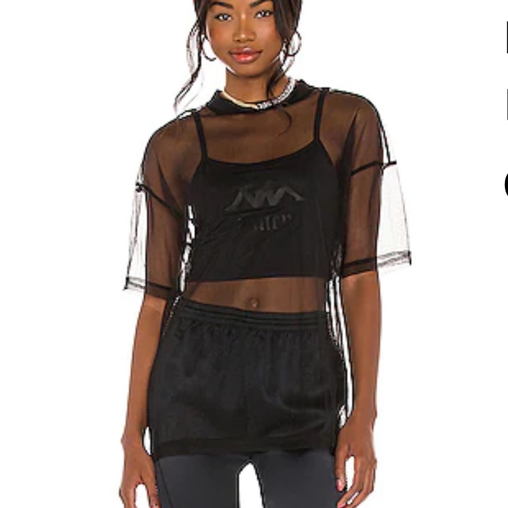 🖤 Kappa x JUICY COUTURE Elena Top in Black Smoke 🖤